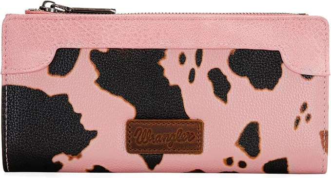 Wrangler Cow Print Wallets Womens Bifold Credit Card Wallet Women's Wallets, Card Cases & Money O... | Amazon (US)