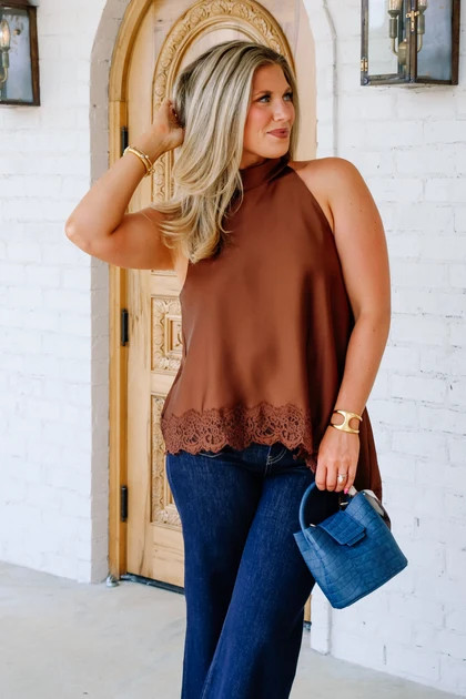 Alexis Brown Halter Top | The Willow Tree