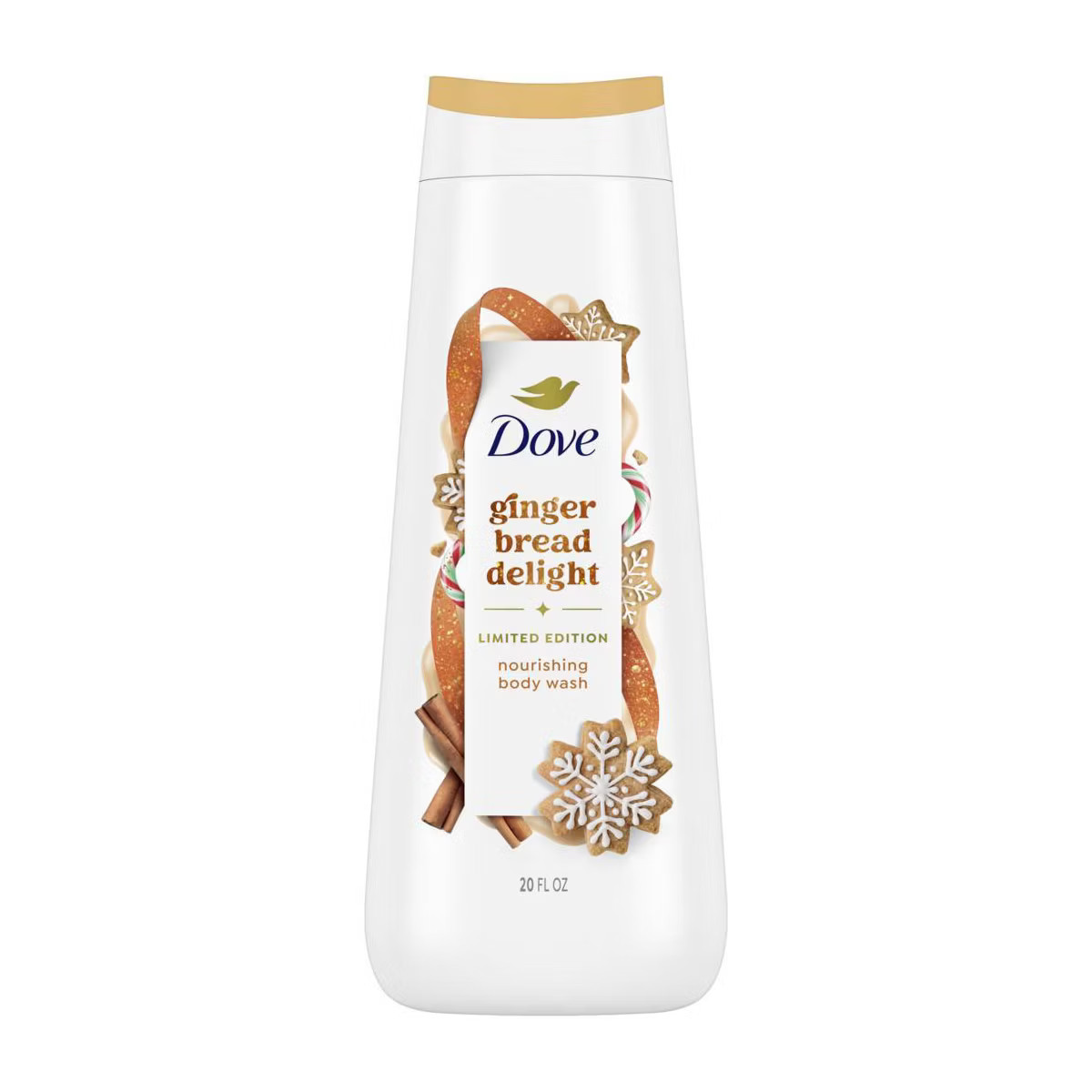 Dove Beauty Limited Edition Holiday Treat Body Wash - Gingerbread Delight - 20 fl oz | Target
