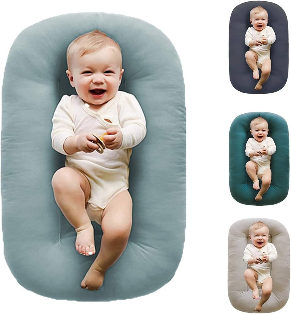 Baby Lounger for Newborn Pillow,Loevin Baby Nest Pillow Co-Sleeping for Baby in Bed,Newborn Loung... | Amazon (US)