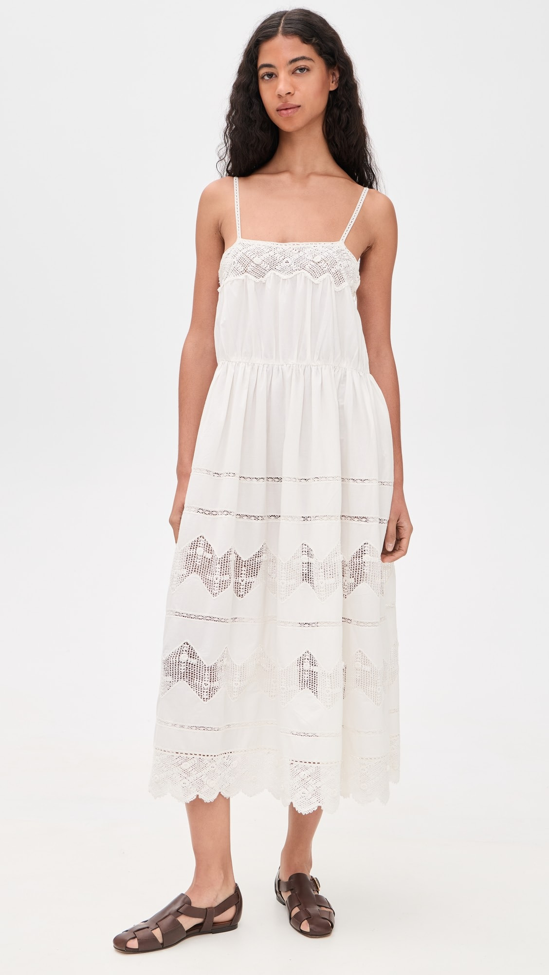 THE GREAT. The Rosette Crochet Dress | Shopbop | Shopbop