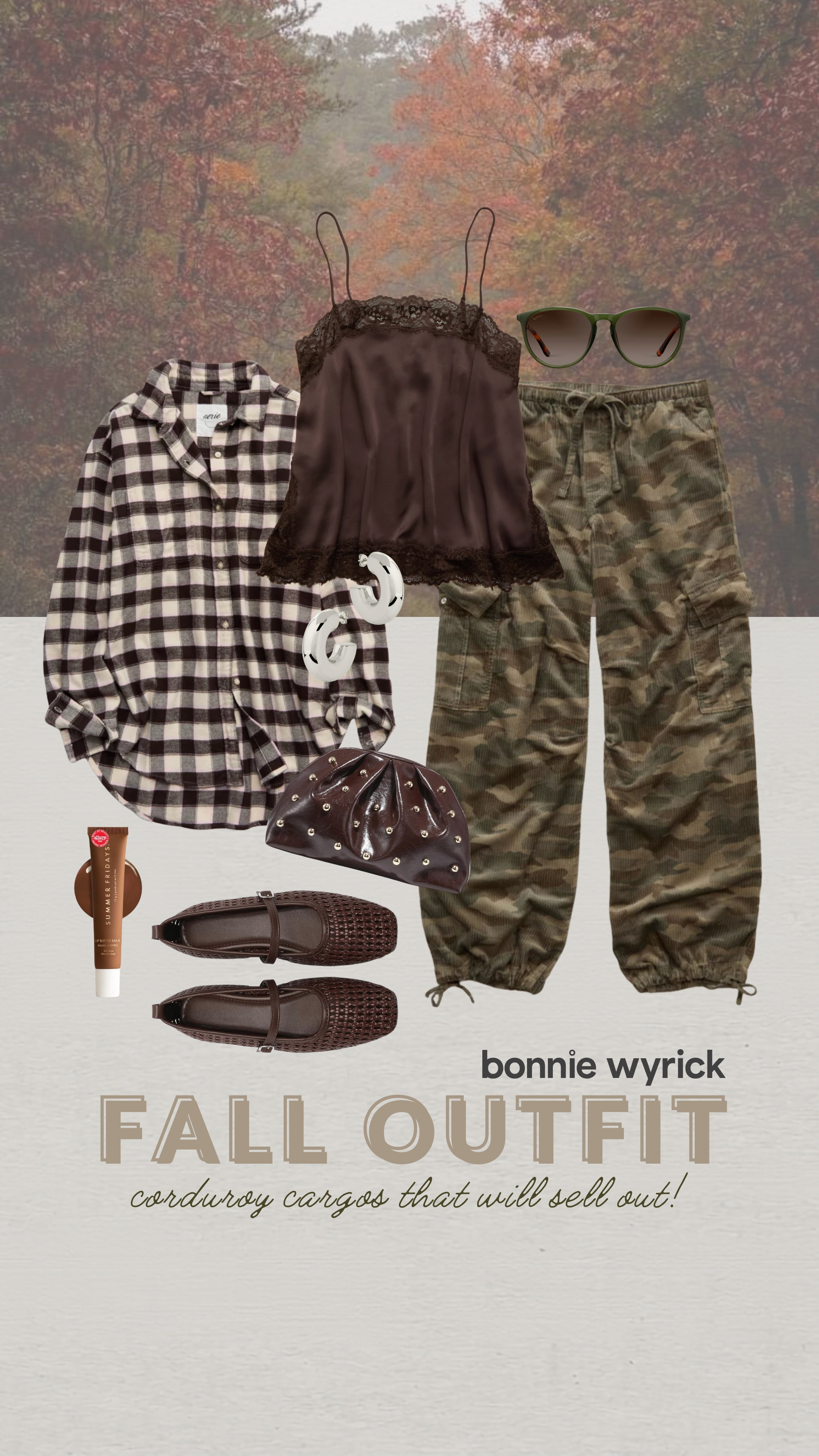 A little camo and chocolate brown moment for fall! 

trending outfits, fall style, fall outfits, camo for fall, cargo pants outfit ideas, mid size outfit inspo 

 #LTKootd #LTKMidsize