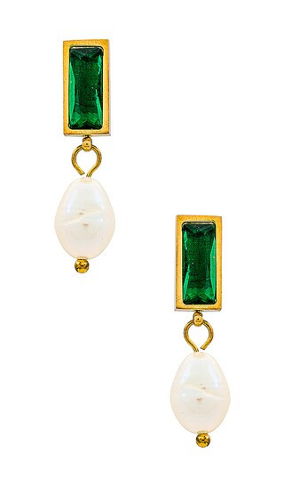 petit moments Lennox Earrings in Metallic Gold. | Revolve Clothing (Global)