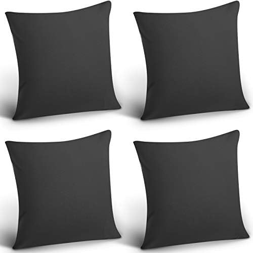 4 Pack Decorative Outdoor Waterproof Throw Pillow Covers, Square Patio Balcony Garden Waterproof ... | Amazon (US)