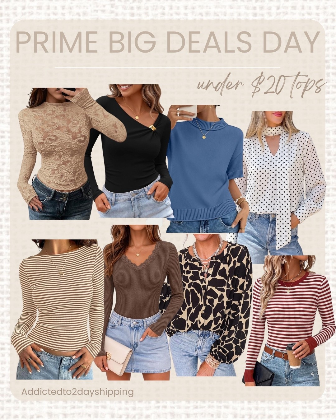 Prime Big Deals Day Under $20 Tops