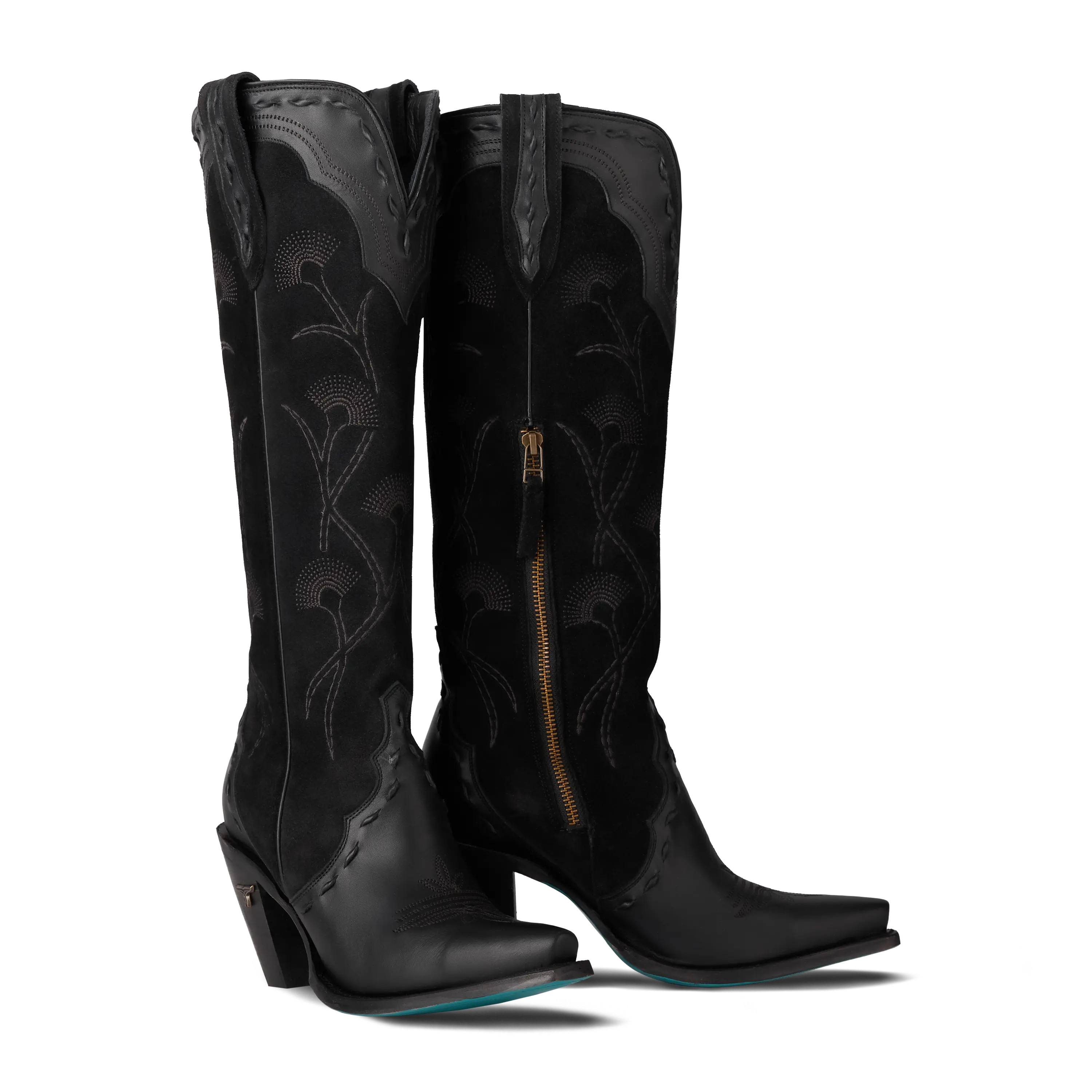 Tessa Knee High - Jet Black | Lane Boots