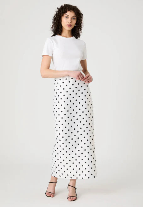 Polka Dot Maxi Skirt Small | Refinery