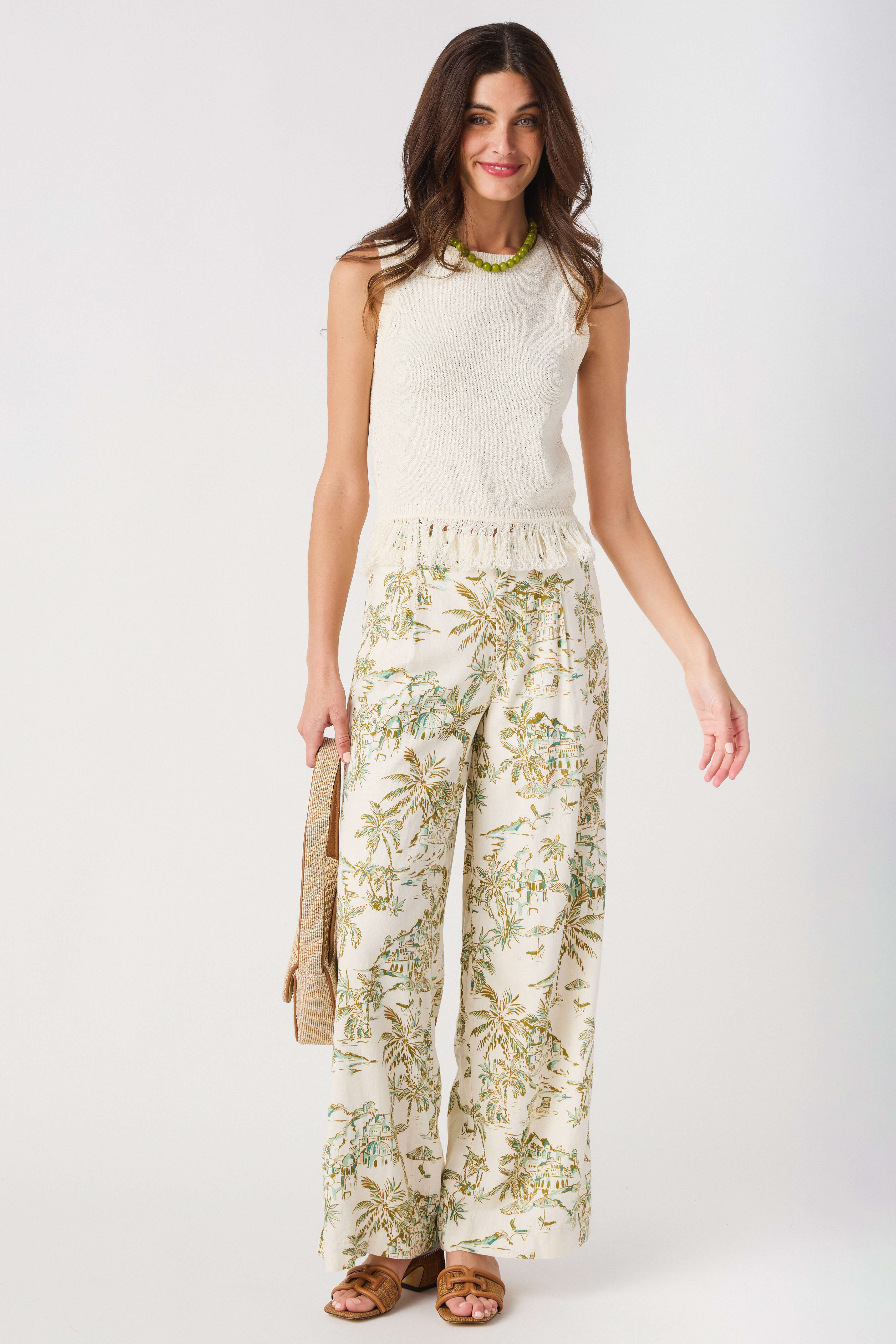 Z Supply Overlook Tiki Tide Linen Pant | Social Threads
