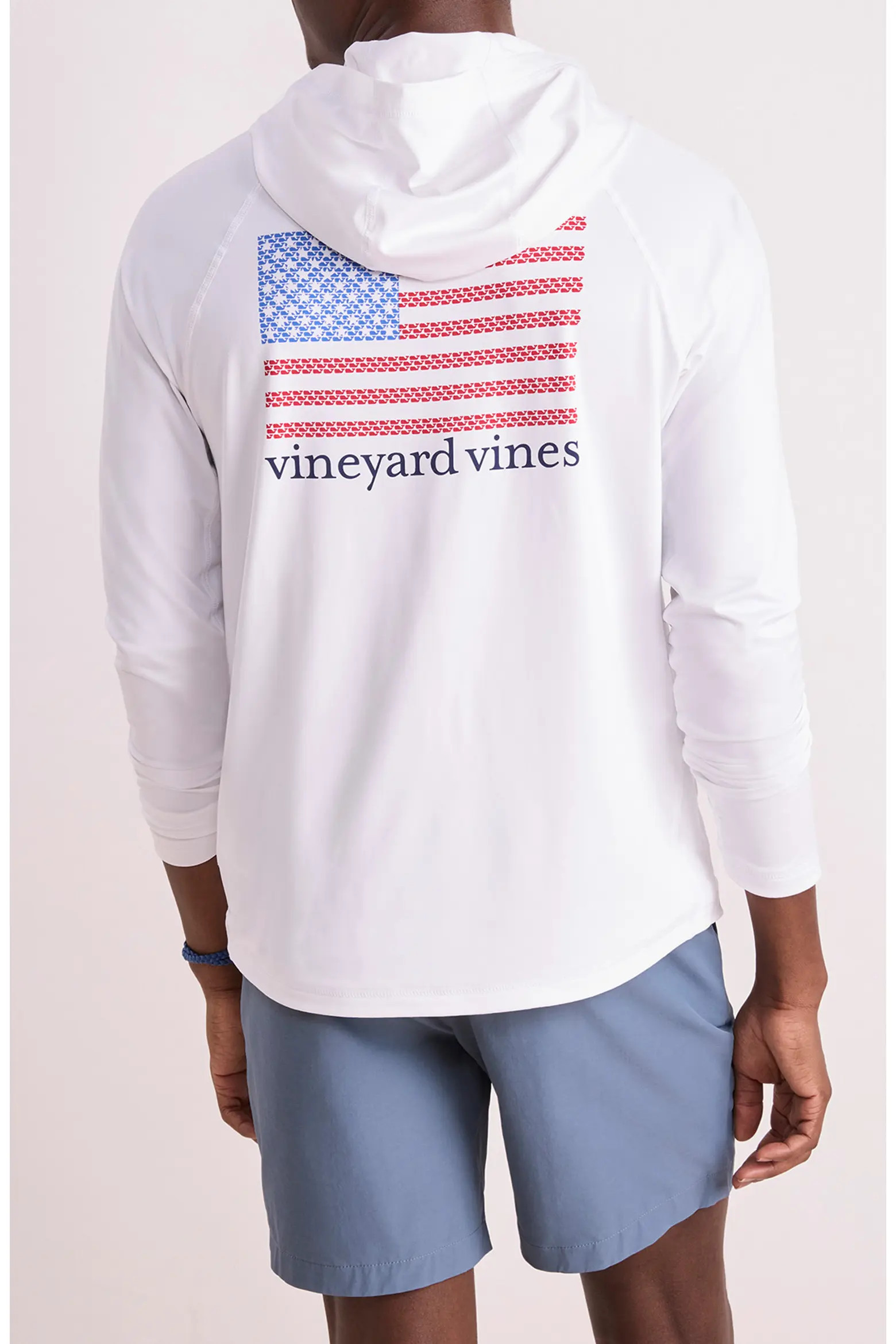 Whale Flag Long Sleeve Hooded Rashguard (Men) | Nordstrom | Nordstrom