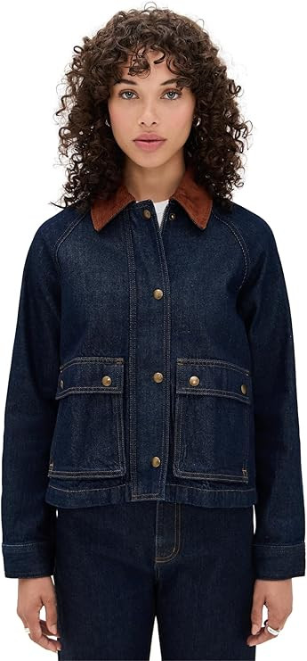 Madewell Women's Denim Trapeze Jacket | Amazon (US)