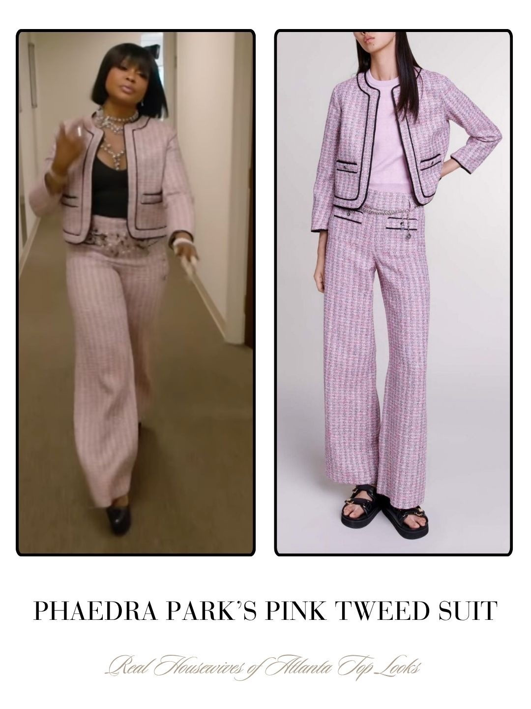 Phaedra Park’s Pink Tweed Suit