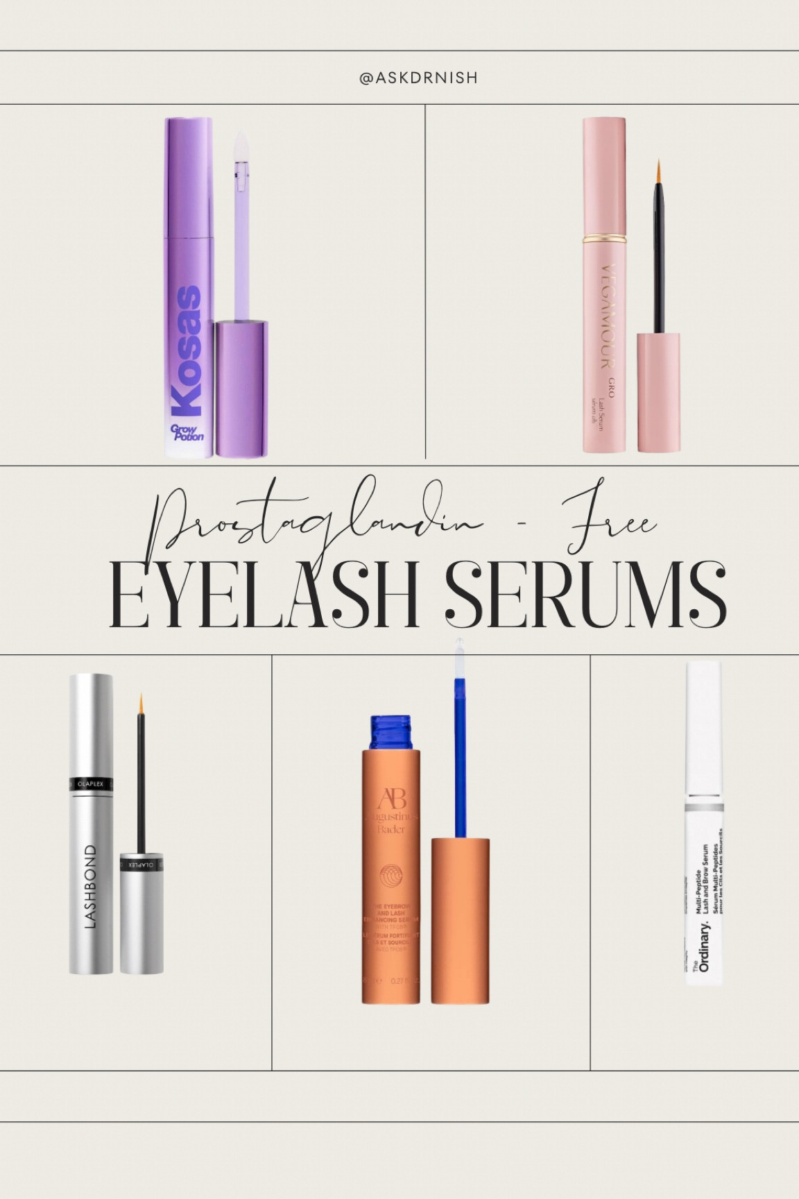 The best prostaglandin-free lash serums! #askdrnish 

#LTKFindsUnder50 #LTKBeauty #LTKGiftGuide