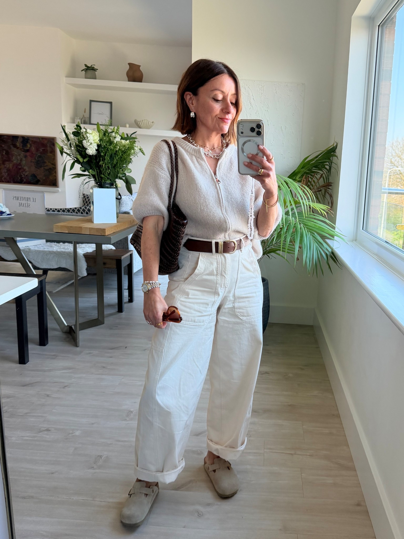 Neutral spring outfit with Bostons 



#LTKshoes #LTKuk #LTKspring