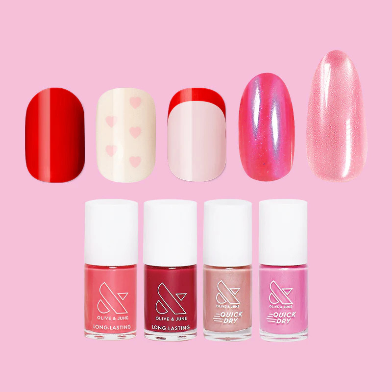 Valentine’s Day Polish & Press-On Set | Olive & June