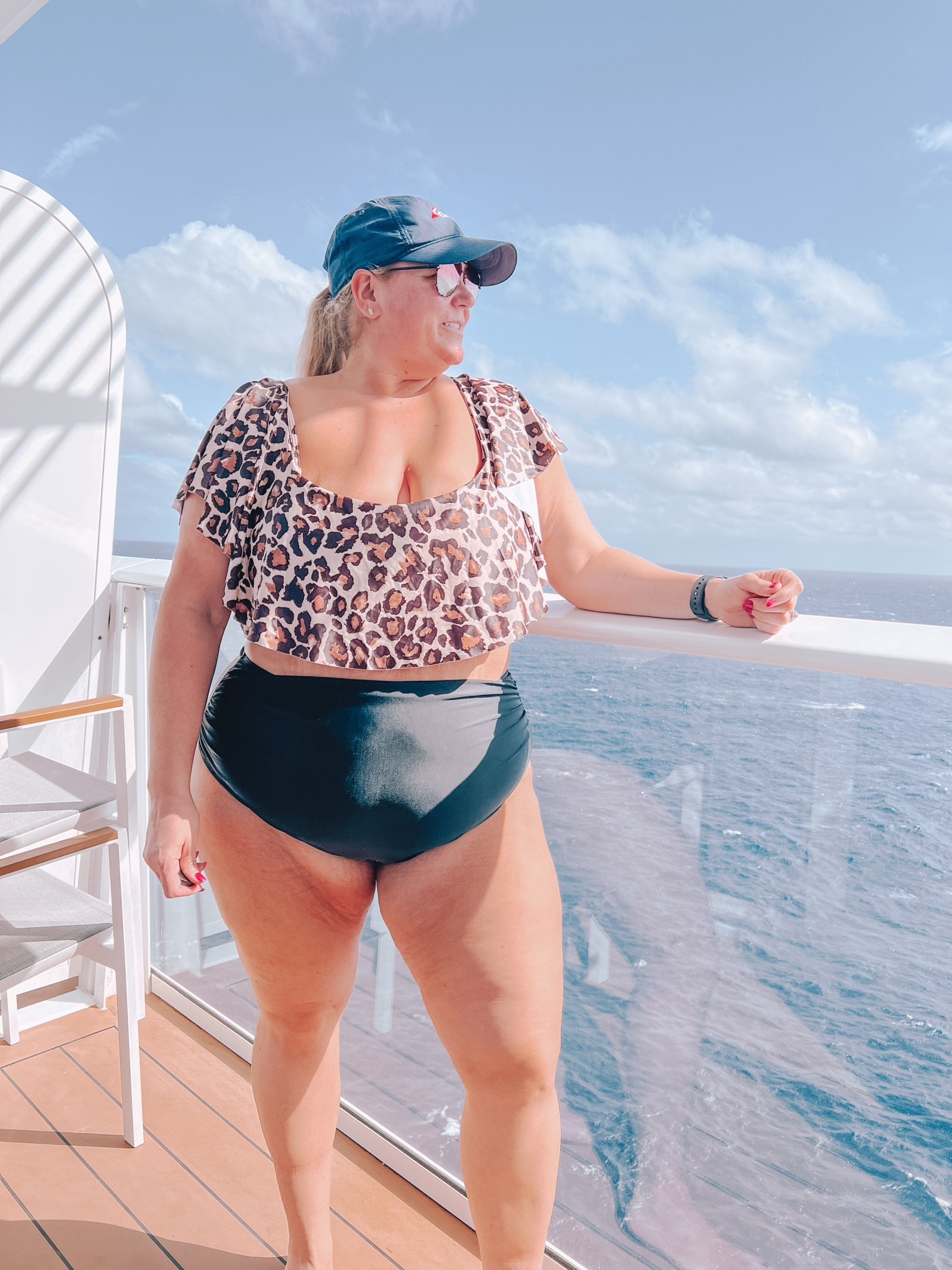 If you have an upcoming spring break vacation, this swimsuit is perfect. I have this suit in four prints and love it so much. It is so flattering. The high waisted bottoms with ruching hug the curves in all the right places. The ruffle top is gorgeous and also the sleeves come off your shoulders easily for tanning to avoid tan lines. 

Plus size swim 
Plus size swimwear 
Plus size swimsuit 
Amazon swim 
Leopard swimsuit 
Plus size bikini 
High waisted swim 

#LTKswim #LTKfindsunder50 #LTKplussize
