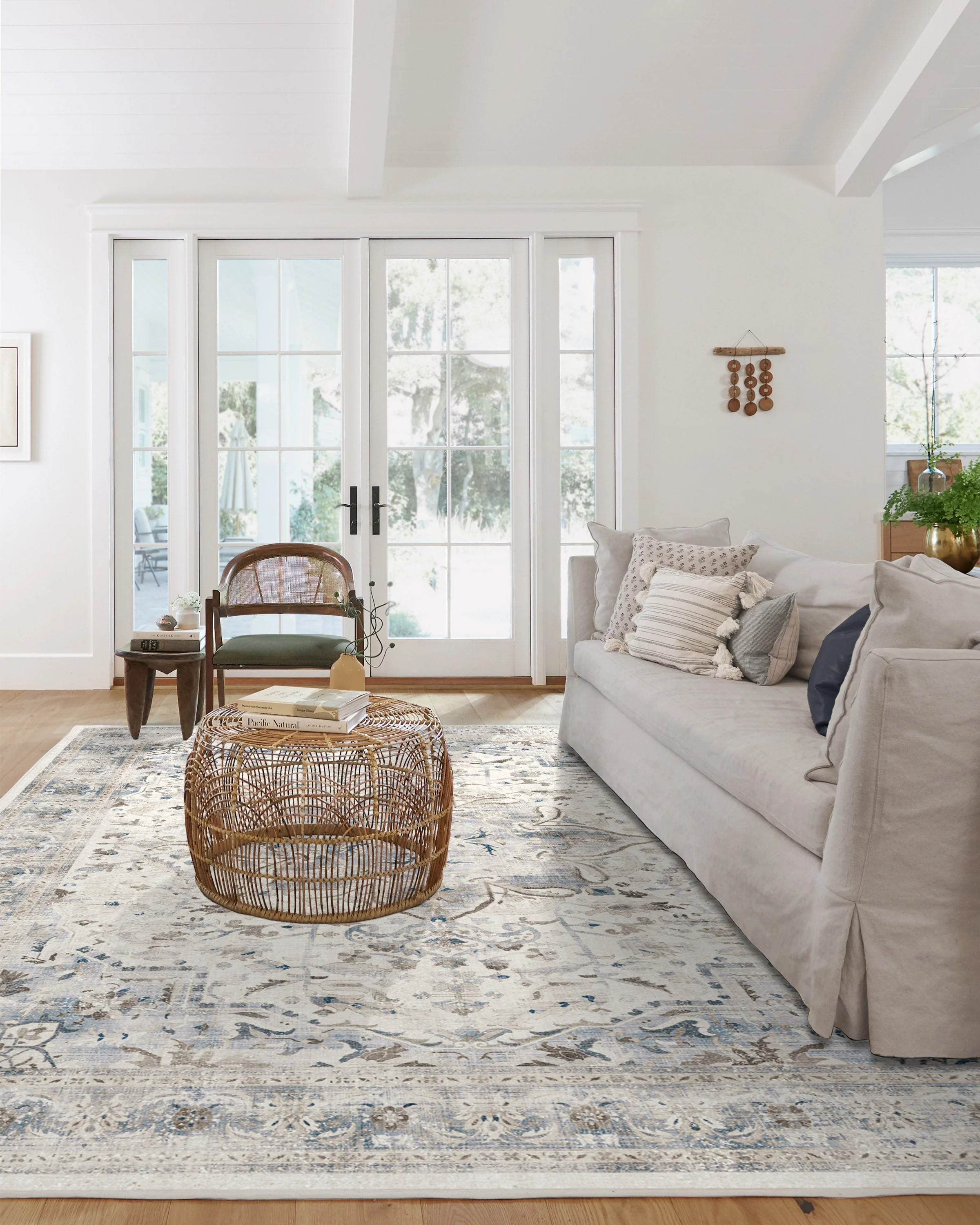 Sarrah Blue Quartz Flatwoven Rug | Ruggable US | Ruggable