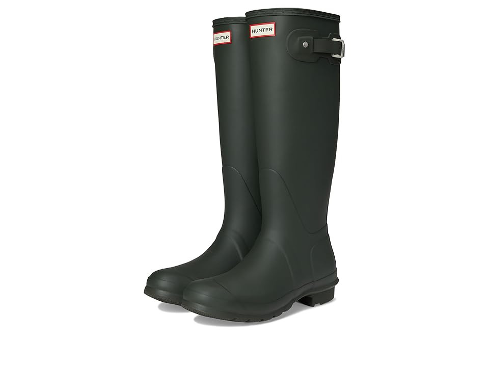 Hunter Original Tall Boot Women's Rain Boots Dark Green : 10 M, Rubber | Zappos