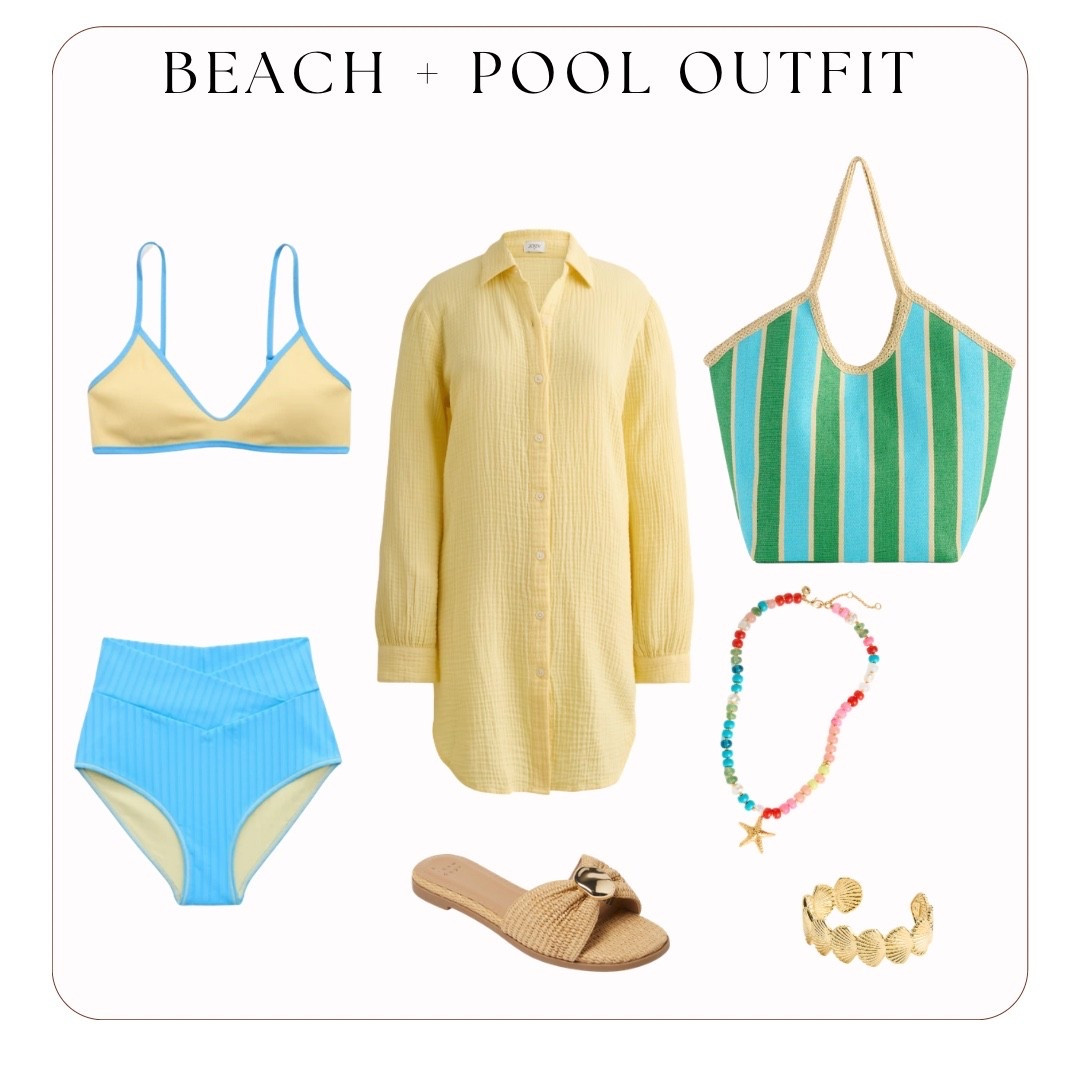 Colorful and fun pool or beach outfit for the summer.

#LTKSwim #LTKxAerie #LTKTravel