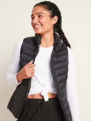 Packable Narrow Channel Puffer Vest for Women | Old Navy (US)