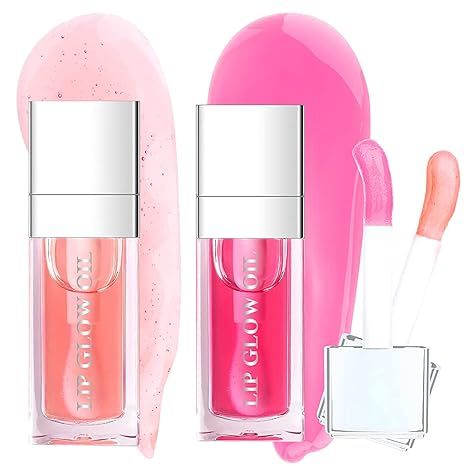 Lip Oil Long-Lasting Moisturizing Lip Glow Oil Lip Care Lip Glow Oil Color Reviver Cherry Oil Lon... | Amazon (US)