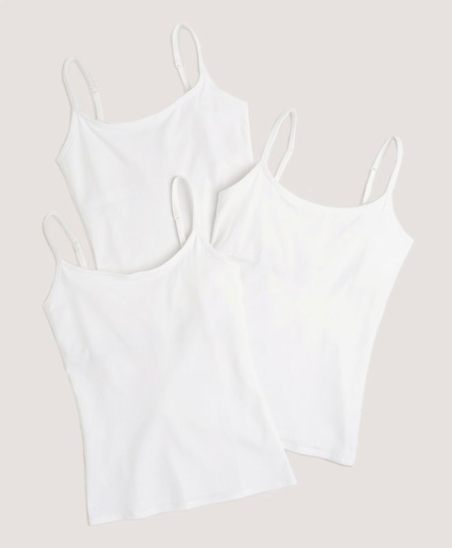 Women’s Everyday Shelf Bra Camisole 3-pack made with Organic Cotton | Pact | Pact Apparel