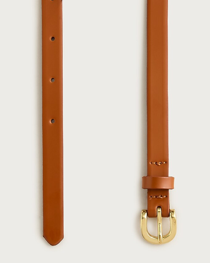 Skinny Italian leather belt | J. Crew US