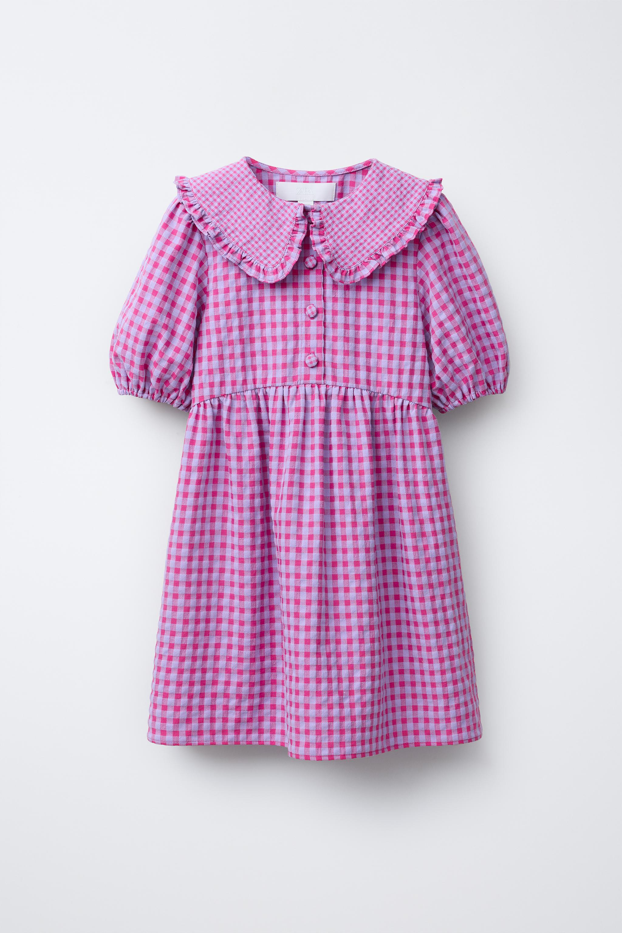 GINGHAM PRINT DRESS | Zara US
