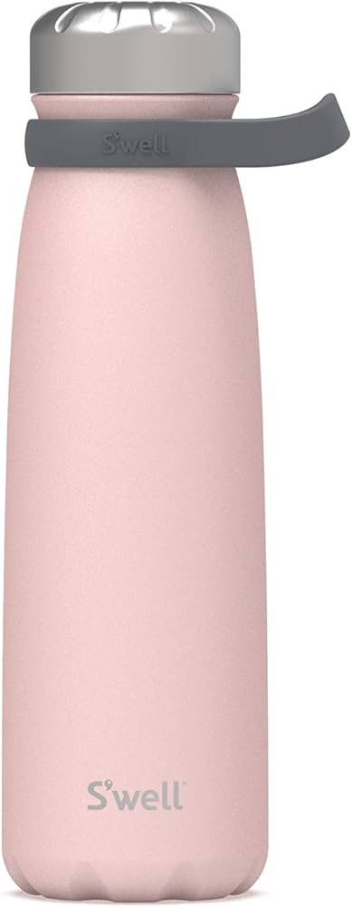 S'well Stainless Steel Traveler - 40 Fl Oz - Pink Topaz - Triple-Layered Vacuum-Insulated Contain... | Amazon (US)