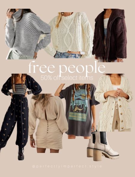 Free people on sale! 50% off select items
The cable knit cardigan is my favorite right now, I wear an xs!
I have an xs in the only one mini dress, if in between sizes size up 

#LTKCyberweek #LTKSeasonal #LTKHoliday
