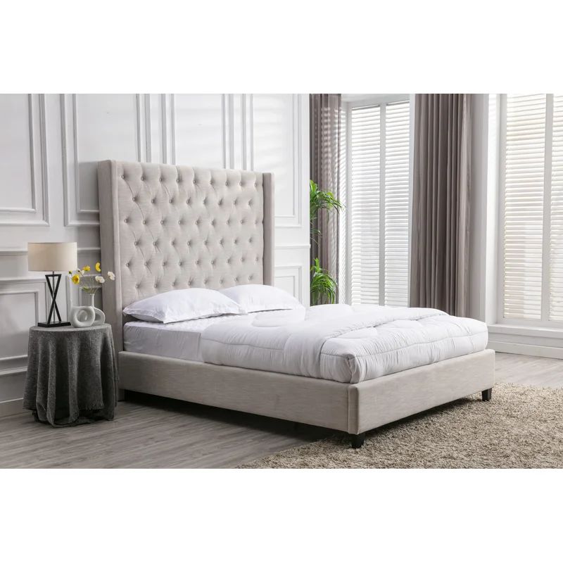 Astin Tufted Upholstered Low Profile Platform Bed | Wayfair North America