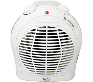 Vie Air 1500W Portable 2-Settings White Heater | QVC