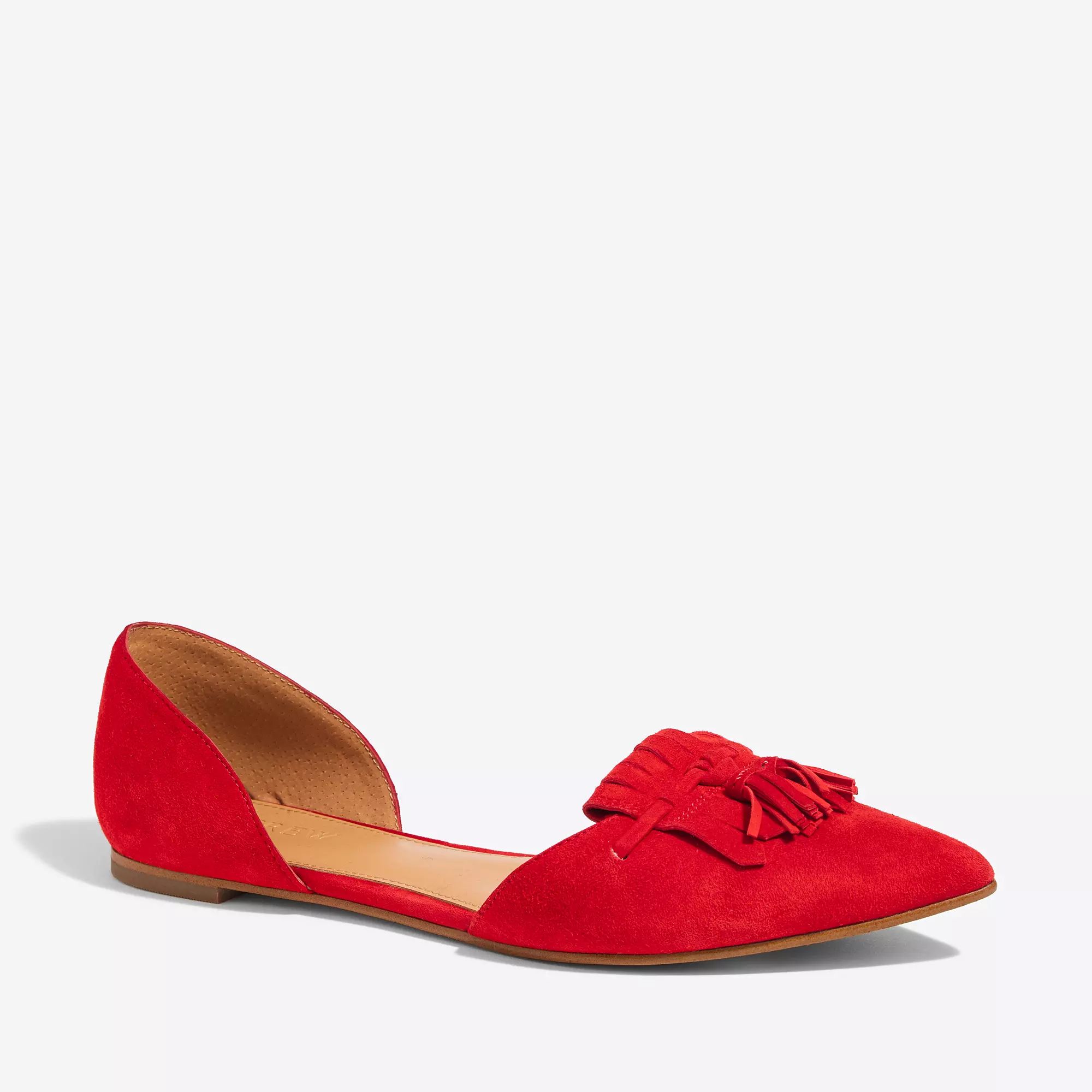 Suede d'Orsay loafer flats | J.Crew Factory