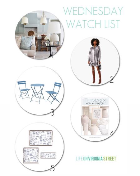 This week’s Wednesday Watch List includes the cutest sale items (use code TREAT20), the cutest outdoor bistro set, new TJ Maxx arrivals, and some fun Florida acrylic trays. Get all the details here: https://lifeonvirginiastreet.com/wednesday-watch-list-423/.
.
#ltkhome #ltksalealert #ltkunder50 #ltkunder100 #ltkstyletip #ltkworkwear #ltkwedding dresses for wedding guests, cute dresses

#LTKhome #LTKsalealert #LTKSeasonal