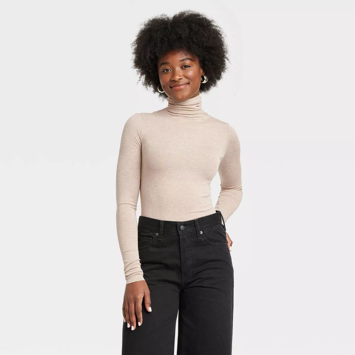 Women's Long Sleeve Featherweight Turtleneck - Universal Thread™ | Target