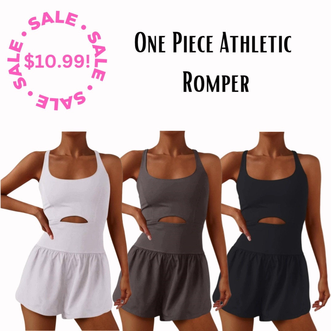 One Piece Athletic Romper
🤍

#LTKfitness #LTKsalealert #LTKSpringSale