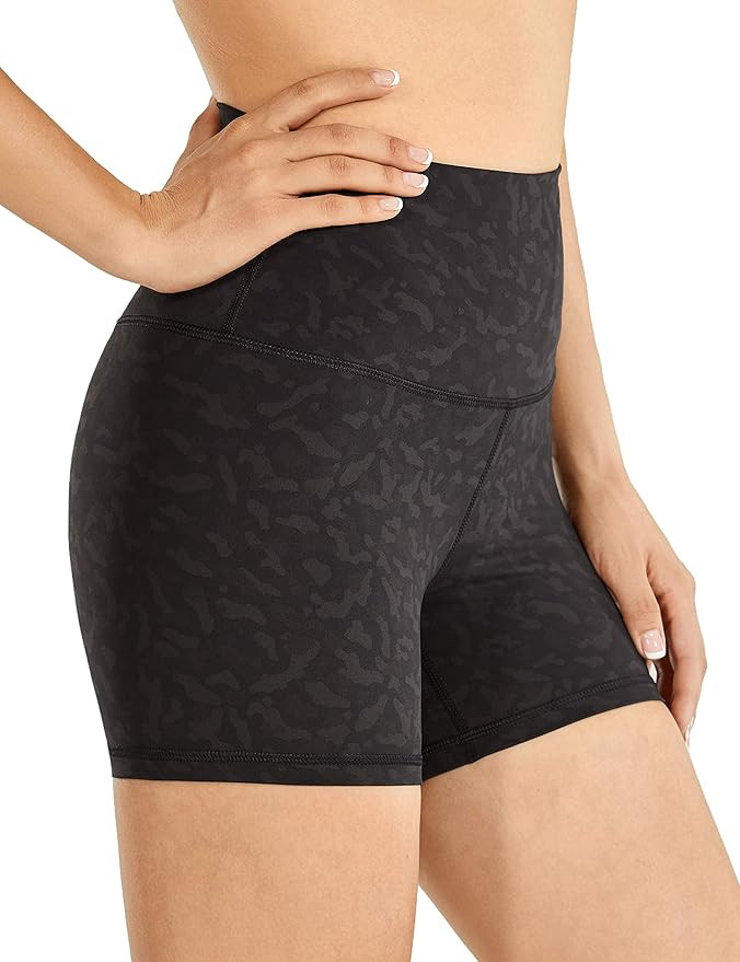 CRZ YOGA Naked Feeling High Waisted Workout Yoga Shorts for Women Athletic Running Volleyball Sho... | Amazon (US)