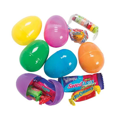 Bright Candy-Filled Easter Eggs - 24 Pc. - Party Supplies - 24 Pieces | Wayfair North America
