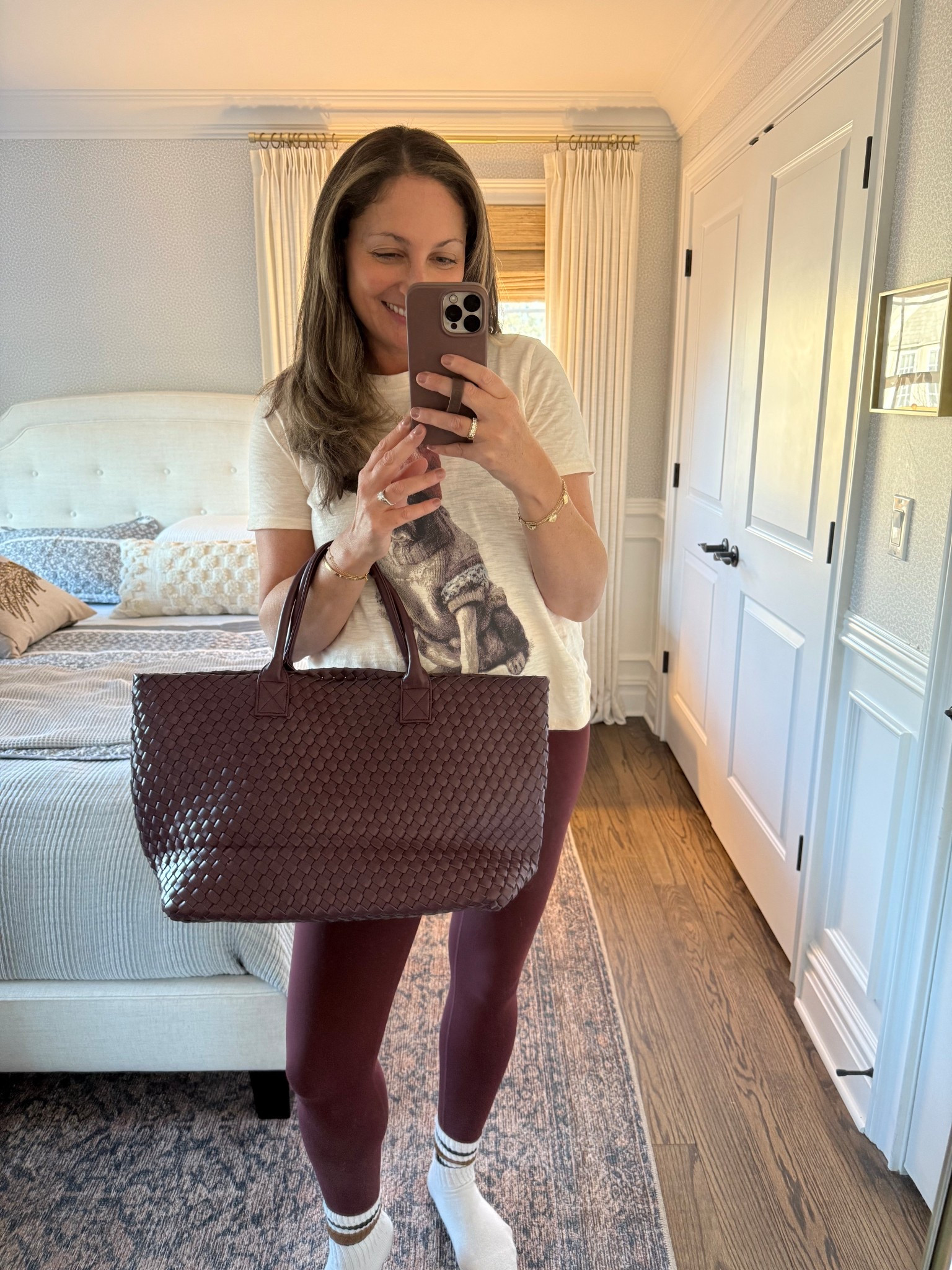 How cute is this winter dog t shirt from Anthropologie?! It’s on sale! Also linking this woven faux leather bag (such a great size and really affordable!!) and the necklace that I haven’t taken off for weeks!  

#LTKootd #LTKFindsUnder100 #LTKSaleAlert