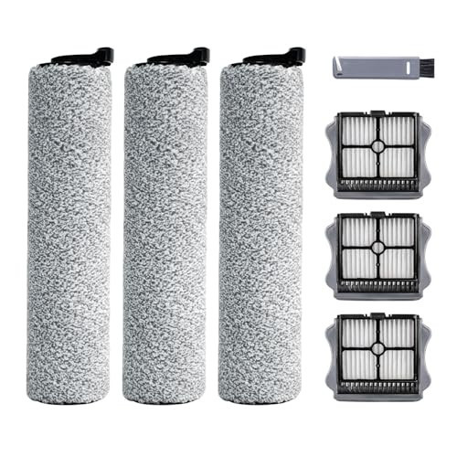 Roller Brush and Filter Replacement Compatible with Tineco iFloor 3/ Floor One S3 Cordless Vacuum Cleaner, Replacement Parts Include 3 Brush Rollers, 3 Filters | Amazon (US)