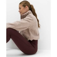 Goodmove Borg Textured Funnel Neck Fleece Jacket Putty | Marks & Spencer (UK)