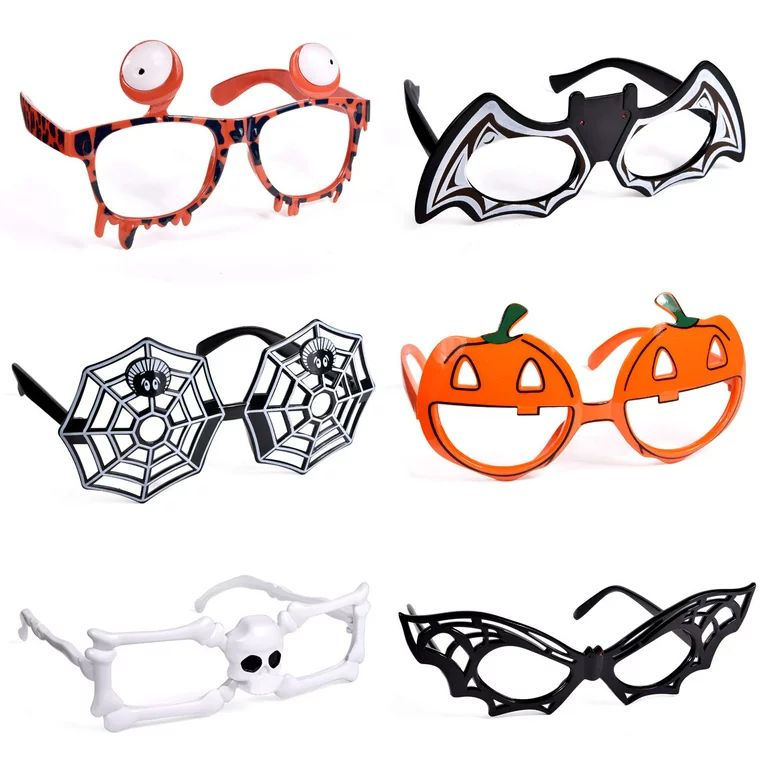 Halloween Spooky Eyeglasses Frames, 6 Styles | Walmart (US)
