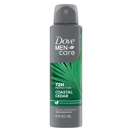 Dove Men+Care Dry Spray Antiperspirant Deodorant Cedarwood + Tonka, 3.8 oz | Walmart (US)