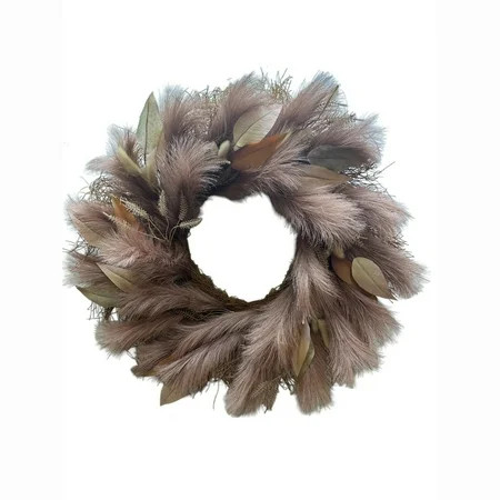 Harvest Pampas Grass Wreath, Halloween by Way To Celebrate | Walmart (US)