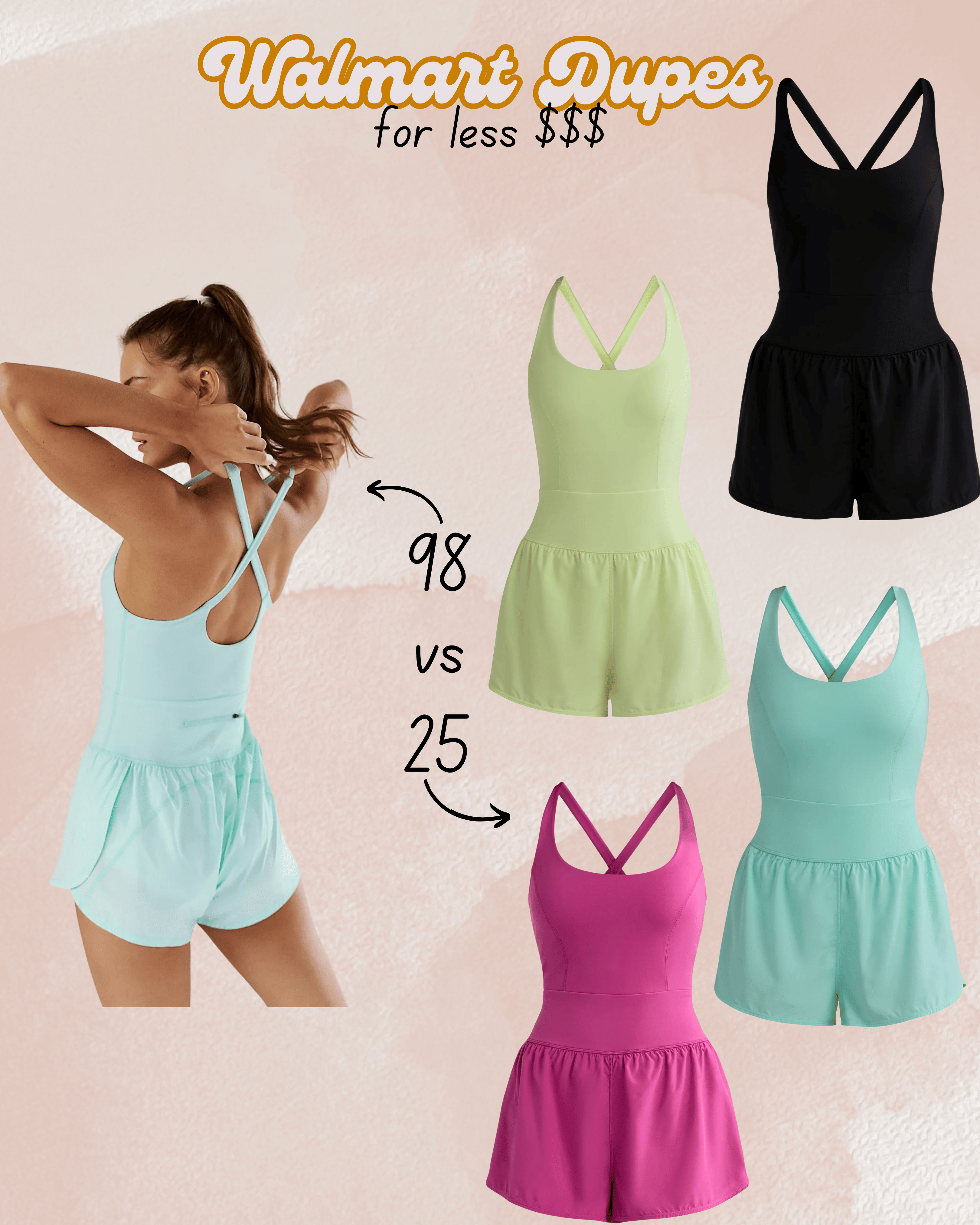 Check out these activewear bodysuits from Walmart.  They are a pretty close dupe to Free Peoples Runsie.  They come in 4 colors and include a built in bra!  

#walmartfinds #walmartdupes 

 

#LTKSeasonal #LTKActive #LTKFindsUnder50