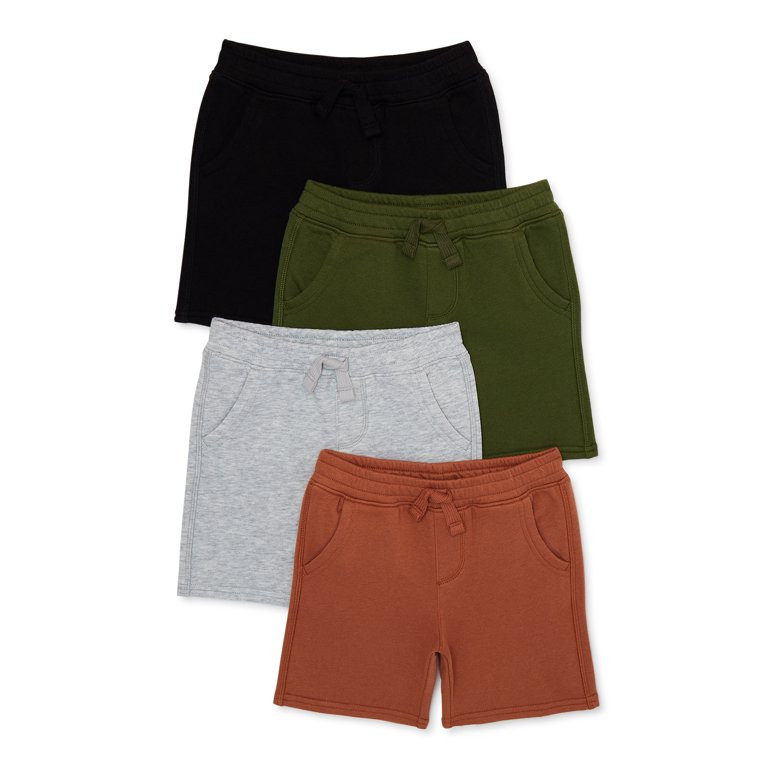 Garanimals Toddler Boys French Terry Cloth Shorts, 4-Pack, Sizes 12M-5T | Walmart (US)