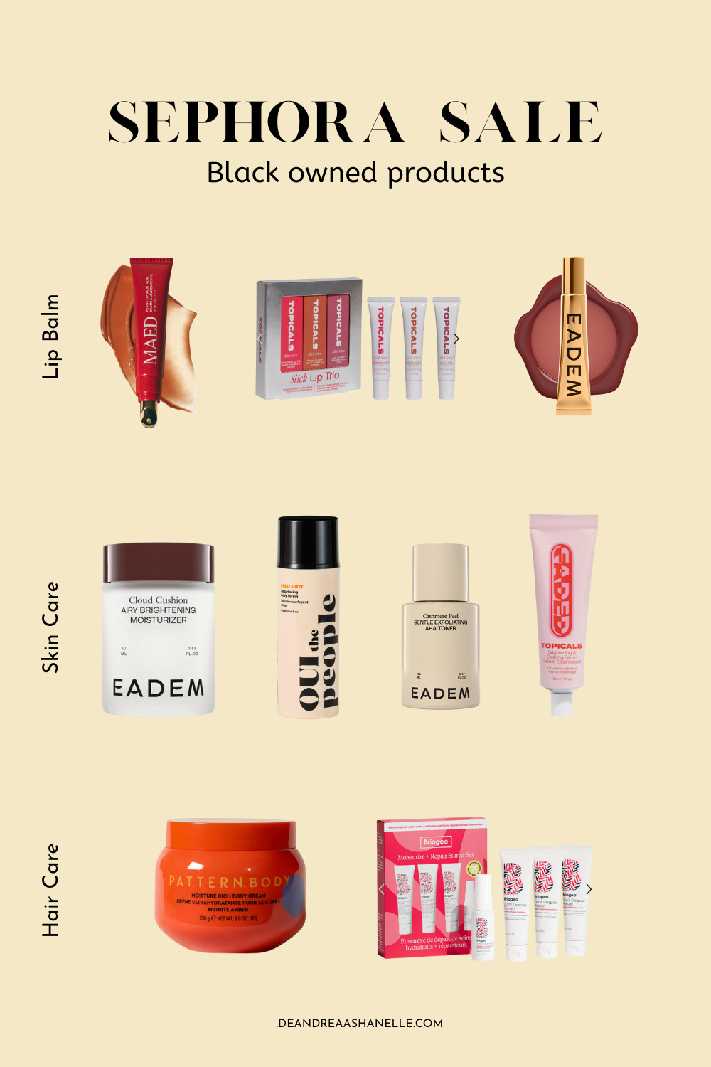 These are skincare and haircare brands on sale during the Sephora Sale. 

 #LTKSeasonal #LTKFindsUnder100 #LTKBeauty