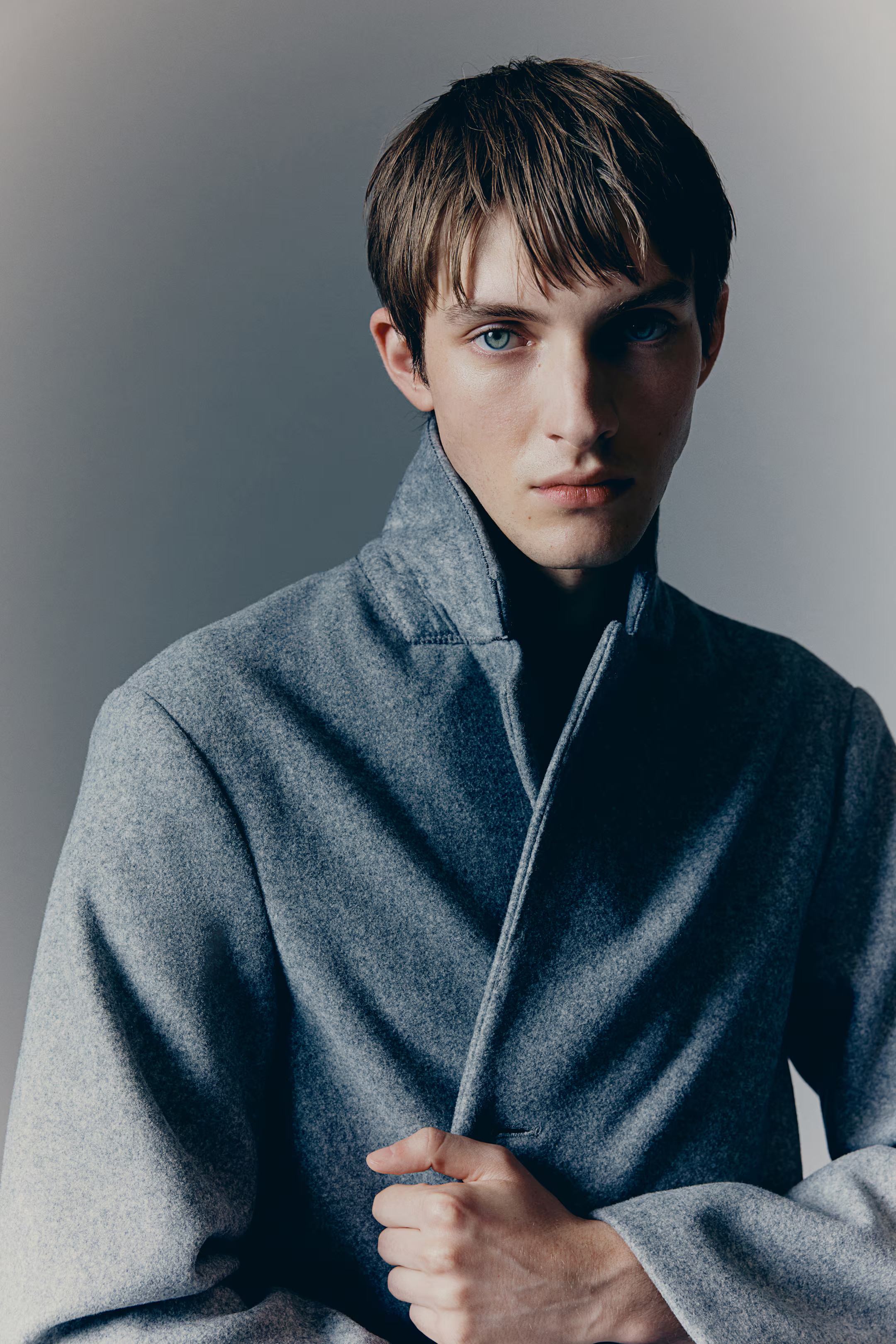 Slim Fit Wool-Blend Coat - Beige - Men | H&M US | H&M (US + CA)