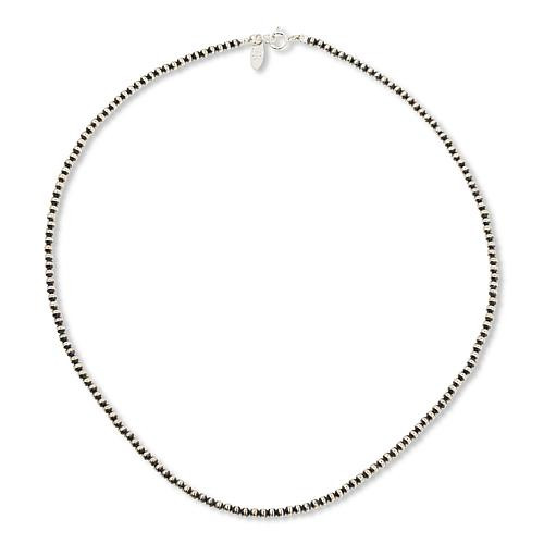 Chaco Canyon Navajo ""Pearls"" 3mm Sterling Silver Bead 19"" Necklace | HSN