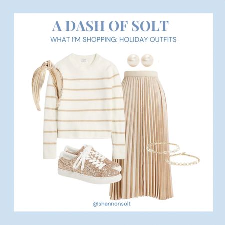 New holiday arrivals from J.Crew Factory!! 

Holiday outfit, holiday style, shimmer, striped sweater, gold, metallic, midi skirt, pearls, sparkle
Shoes, sneakers, holiday shoes, Christmas outfit, thanksgiving outfit 

#LTKHoliday #LTKfindsunder100 #LTKSeasonal