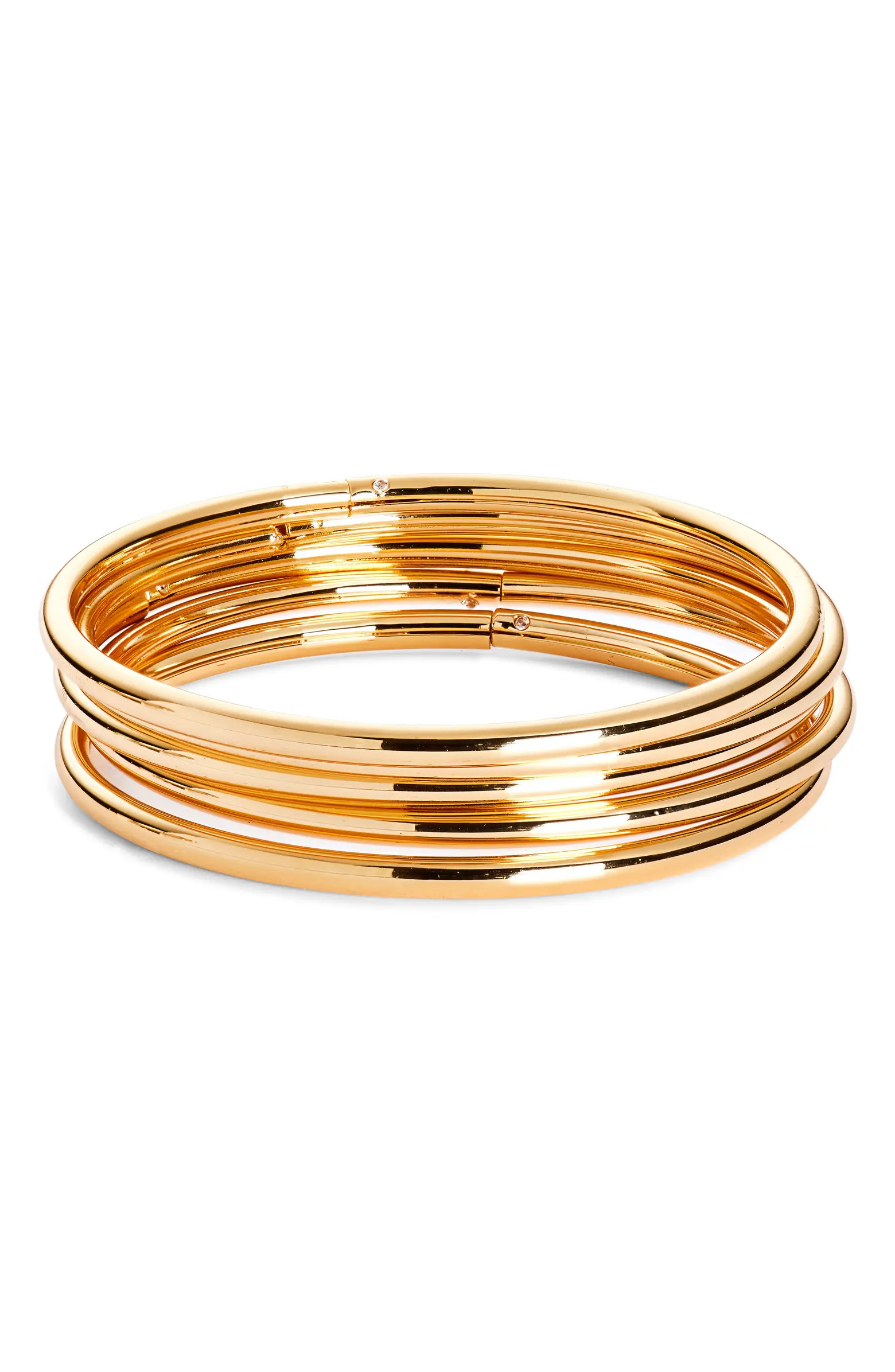 BaubleBar Alexia Set of 5 Hinged Bangles | Nordstrom | Nordstrom